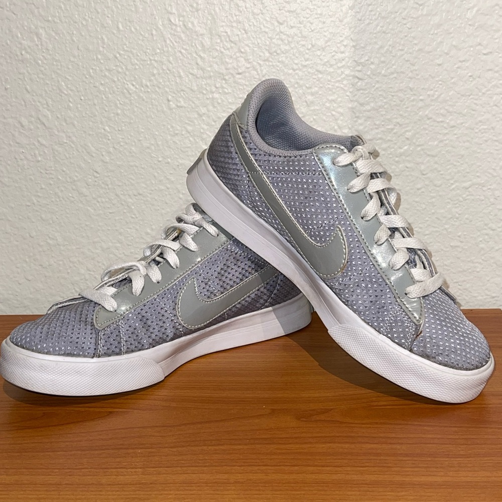 Women's Gray Nike Tennis Shoes Sneakers